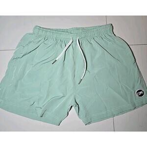 COVE Men's Sage Green Coastal Lightweight Athletic Shorts Size 30 Elastic Waist